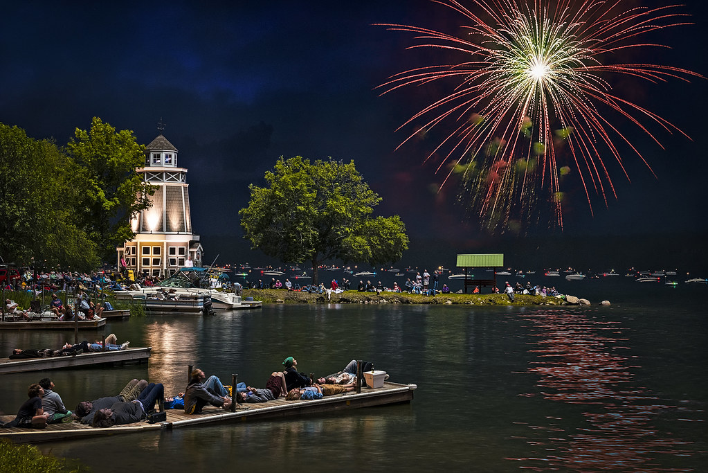 Fireworks on Leech Lake